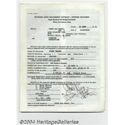 Three Dog Night Signed TV Document - June 30,