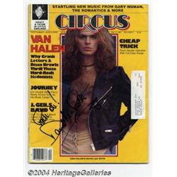 Van Halen: David Lee Roth Signed Circus