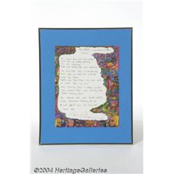 Wings: Denny Laine Original Lyrical Artwork -