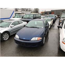 2001 CHEVROLET CAVALIER, BLUE, 4 DOOR SEDAN, GAS, AUTOMATIC, VIN#3G1JC52401S123650, 268,751KMS,