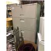 Image 1 : GREY 5 DRAWER METAL  LATERAL FILING CABINET