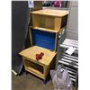 Image 1 : CHILDS WOOD TOOL PLAY CENTER AND CHILDS MOBILE TOY STORAGE