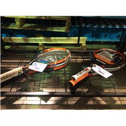 6 ASSORTED  TENNIS RACKETS