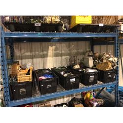 10 BINS OF ASSORTED FLOWER SHOP PRODUCTS & ITEMS (BINS NOT INCLUDED)