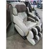 Image 2 : OSAKI CREAM AND BROWN LEATHER FULL BODY MASSAGE CHAIR (MODEL OS4000)