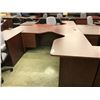 Image 2 : MAHOGANY 6' X 6' CORNER COMPUTER DESK
