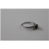 Image 2 : 1.1CT GARNET AND DIAMOND SOLITAIRE RING, ROUNDCUT WITH 2 SHOULDER DIAMONDS