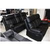 Image 2 : NEW 3 PIECE LEATHER RECLINING SOFA SET INCLUDING SOFA AND 2 LOVE SEATS