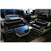 Image 2 : NEW 4 PIECE LEATHER SOFA SET INCLUDING SOFA, LOVE SEAT, CHAIR, AND COFFEE TABLE