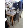 Image 2 : DINING TABLE AND 3 CHAIRS