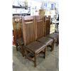 Image 2 : 6 OAK HIGH BACK CHAIRS
