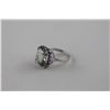 Image 2 : HUGE GREEN AND PURPLE AMETHYST SOLITAIRE RING - 4.5 CT EMERALD CUT GREEN AMETHYST CENTER WITH 18