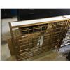 Image 2 : PAIR OF CHINESE STYLE METAL HALL STANDS WITH MARBLE TOPS - ONE MARBLE TOP DAMAGED