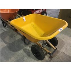 TRUE TEMPER DUAL TIRE WHEEL BARROW