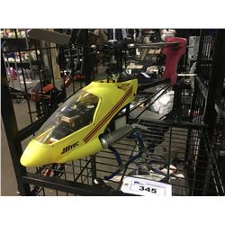 LARGE HITEC GAS POWERED RC HELICOPTER - APPROX 4 FT