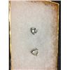 Image 2 : CERTIFIED NEW 2.1CT AMETHYST & DIAMOND EARRINGS, TRILLION CUT, GREEN AMETHYST, POST & BUTTERFLY