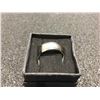 Image 2 : CERTIFIED MAN'S TITANIUM BAND RING, 8MM WIDE, SMOOTH COMFORT FIT,