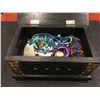 Image 2 : LARGE WOODEN JEWELLERY BOX FILLED WITH ASSORTED ESTATE JEWELLERY