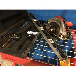 CRAFTSMAN RECIPROCATING SAW, BLACK & DECKER SKILL SAW & CARPENTERS LEVEL