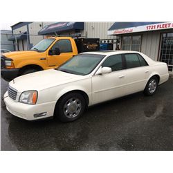 2002 CADILLAC DEVILLE NORTHSTAR, 4 DOOR SEDAN, VIN 1G6KD54Y32U139077, ODO 114,548 KM,  AUTOMATIC