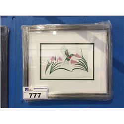 FRAMED "HUMMINGBIRD" RICHARD SHORTY PRINT 13X15"