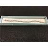 Image 2 : CERTIFIED WHITE TOPAZ & DIAMOND TENNIS BRACELET, FIGURE 8 LINKS, 13 OVAL TOPAZ, VS CLARITY, 8"