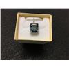 Image 2 : CERTIFIED OCEAN BLUE MYSTIC TOPAZ & DIAMOND NECKLACE, 5.15CT EMERALD CUT TOPAZ, 2 DIAMONDS,