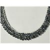Image 2 : STERLING SILVER 482 MARQUISE MIXED CUT BLUE SAPPHIRE (48.0CT) NECKLACE. INSURANCE VALUE $5900