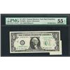 Image 1 : 1977 $1 Federal Reserve Note ERROR Fold Over Butterfly Fold PMG AU 55EPQ