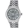 Image 2 : Rolex Mens Stainless Steel Meteorite 3.15 ctw. Diamond Datejust Wristwatch