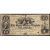 Image 1 : 1860 $10 The Bank of the Valley in Virginia Obsolete Note