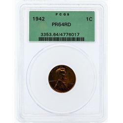 1942 Lincoln Proof Cent PGCS PR64RD