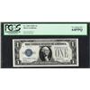 Image 1 : 1928A $1 Funnyback Silver Certificate Note Fr.1601 PCGS Very Choice New 64PPQ