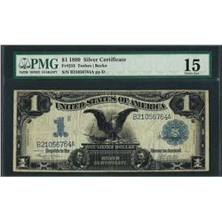 1899 $1 Black Eagle Silver Certificate Note Fr.233 PMG Choice Fine 15