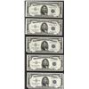 Image 1 : Lot of (5) 1953 $5 Silver Certificate Notes
