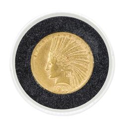 1911-S $10 Indian Head Eagle Gold Coin