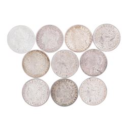 Lot of (10) 1921 $1 Morgan Silver Dollar Coins