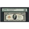 Image 1 : 1928 $10 Gold Certificate Note Fr.2400 PMG About Uncirculated 58