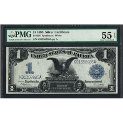 1899 $1 Black Eagle Silver Certificate Note Fr.236 PMG About Uncirculated 55EPQ