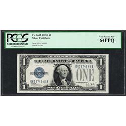 1928B $1 Funnyback Silver Certificate Note Fr.1602 PCGS Very Choice New 64PPQ