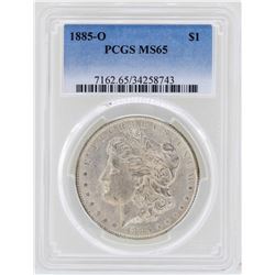 1885-O $1 Morgan Silver Dollar Coin PCGS MS65