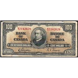 1937 $100 Bank of Canada Note