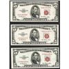 Image 1 : Lot of (3) 1953 $5 Legal Tender Notes