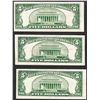 Image 2 : Lot of (3) 1953 $5 Legal Tender Notes