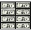Image 1 : Lot of (8) Consecutive 1957 $1 Silver Certificate STAR Notes Uncirculated