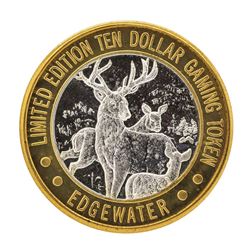 .999 Silver Edgewater Hotel & Casino Laughlin, NV $10 Limited Edition Gaming Tok