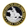Image 2 : .999 Silver Sam's Town Las Vegas Nevada $10 Casino Limited Edition Gaming Token