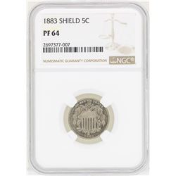 1883 Shield Nickel Proof Coin NGC PF64
