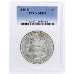 1885-O $1 Morgan Silver Dollar Coin PCGS MS63