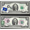 Image 1 : Lot of (2) 1976 $2 Federal Reserve Notes